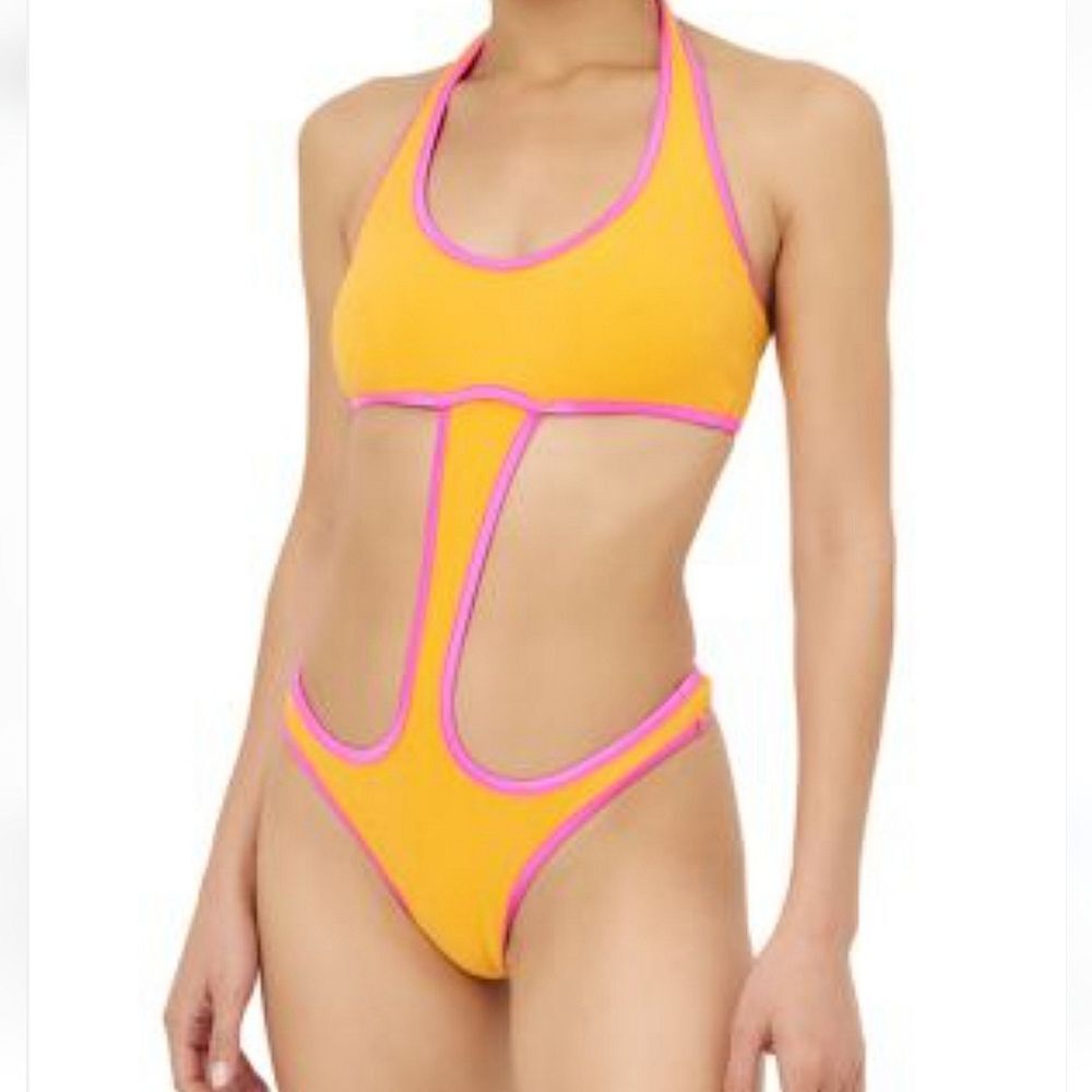 Frankies Bikinis Swimsuit Terry Monokini One Piece Medium